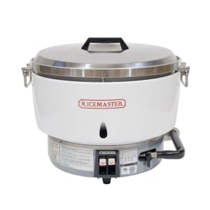 296-RM55PR 55 Cup Commercial Rice Cooker, Steel Handles, Aluminum Exterior, Liquid Propane