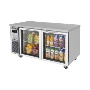 083-JUR60GN 59" W Undercounter Refrigerator w/ (2) Sections & (2) Doors, 115v