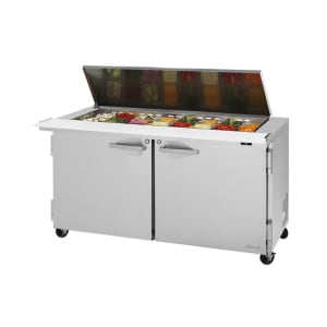 083-PST6024NFL 60 1/4" PRO Series Mega Top Sandwich/Salad Prep Table w/ Refrigerated Base, 115v