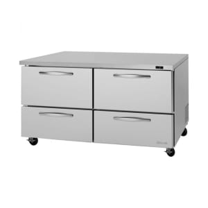 083-PUF60D4N 60 1/4" W Undercounter Freezer w/ (2) Sections & (4) Drawers, 115v