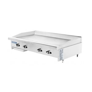 Turbo Air TATG-48 48&quot; Gas Griddle w/ Thermostatic Controls - 1&quot; Steel Plate, Liquid Propane