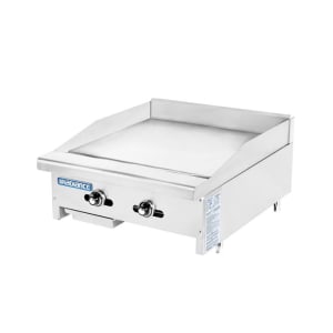 Turbo Air TATG-24 24&quot; Gas Griddle w/ Thermostatic Controls - 1&quot; Steel Plate, Convertible