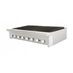 083-TARB48NG 48" Countertop Charbroiler w/ Cast Iron Burners, Convertible