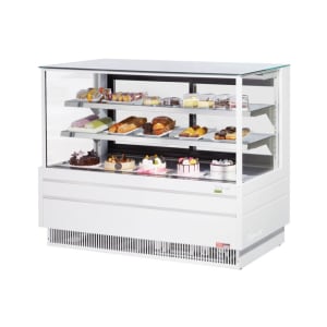 083-TCGB60UFWBNWHT 60-1/2" Full Service Deli Case w/ Straight Glass - (3) Levels, 115v