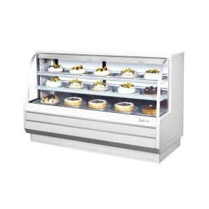 083-TCGB72WN 72 1/2" Full Service Bakery Case w/ Curved Glass - (3) Levels, 115v