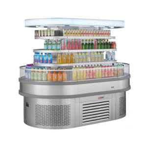 083-TIOM36RSRSN 48" Vertical Island Open Air Cooler w/ (4) Levels, 220v/1ph