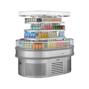 083-TIOM20RSRSN 48" Vertical Island Open Air Cooler w/ (4) Levels, 220v/1ph