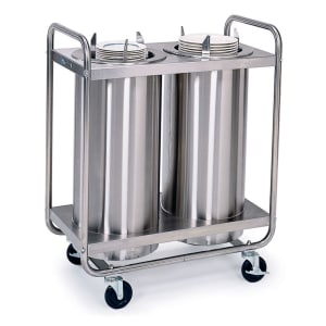 121-783 45 3/4" Mobile Dish Dispenser w/ (3) Columns, Stainless