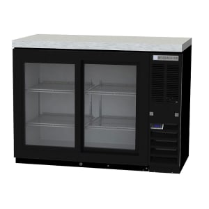 118-BB48HC1GSS27 48" Bar Refrigerator - 2 Sliding Glass Doors, Stainless, 115v