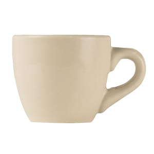 192-PWC35 Cream White Rolled Edge Demitasse Cup, Princess White, Round
