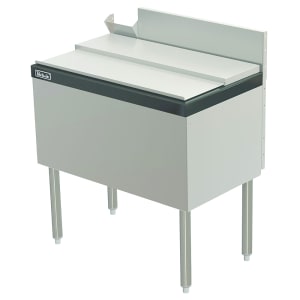 199-TS24IC10STK 24" x 18 1/2" TS Series Drop In Ice Bin w/ 50 lb Ice Capacity - Stainless