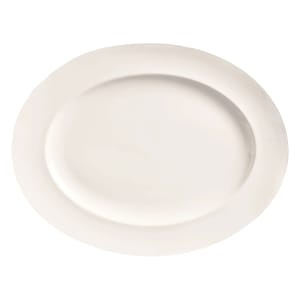 192-BW1120 11 1/8" x 8 3/4" Oval Porcelain Platter, Basics Collection