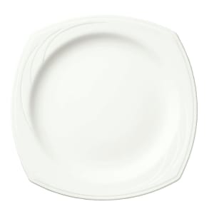 024-905437895 6 1/4" Square Plate w/ Elan Pattern & Medium Rim, Flat, Royal Rideau Body