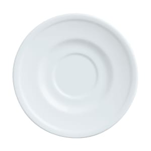 192-150210155 6 1/8" Round Empire Saucer - Porcelain, Bright White