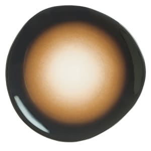 192-PEB6T 10 3/8" Organic Shaped Pebblebrook Plate - Porcelain, Tiger
