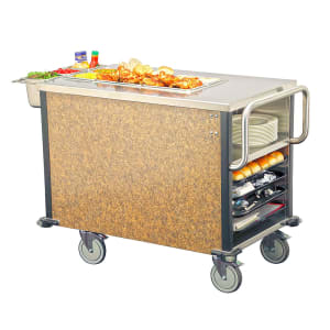121-6754 SuzyQ™ Hot Food Cart w/ (1) Well - Stainless, 110-120v