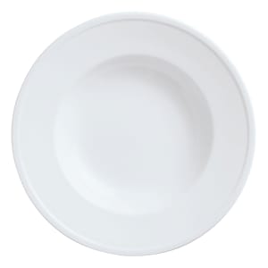 192-150210310 22 1/2 oz Round Empire Rimmed Pasta Bowl - Porcelain, Bright White