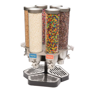 209-EZ563 Countertop Dry Food Dispenser, (6) 1 3/10 gal Hoppers