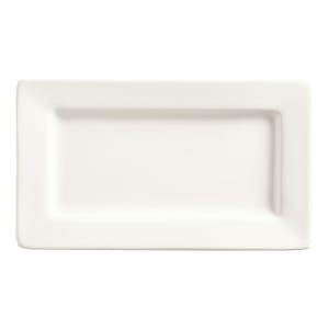 192-SL33 Rectangular Porcelain Plate, 7 1/2" x 4 1/2", White, Slate