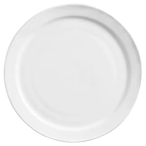 192-840420N12 7 1/4" Round Porcelain Plate w/ Narrow Rim, Porcelana
