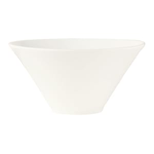 192-BW5108 45 oz Round Conical Normandy Bowl - Porcelain, Ultra Bright White, Chef''s Selection