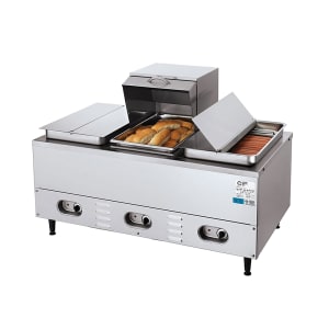 828-CV3WHS Hot Dog Steamer w/ Bun Warmer - Stainless, 240v/1ph