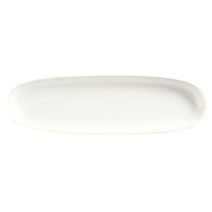 192-BW6711 14" x 4 1/4" Oval Chef's Selection Tray - Porcelain, Ultra Bright White