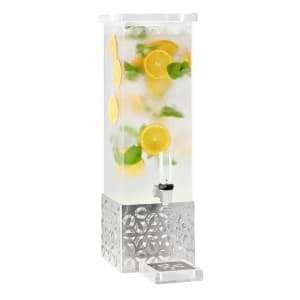 209-LD160 1 gal Beverage Dispenser - Plastic Container, Stainless Base