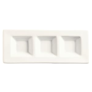 192-BW6719 Rectangular Micro Tray - Porcelain, Ultra Bright White, Chef's Selection
