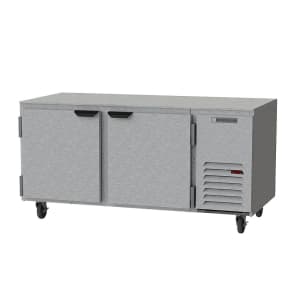 118-UCF67AHC 67" W Undercounter Freezer w/ (2) Section & (2) Door, 115v