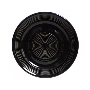424-CBA074 7 1/2" Round Concentrix®© Plate - Ceramic, Black