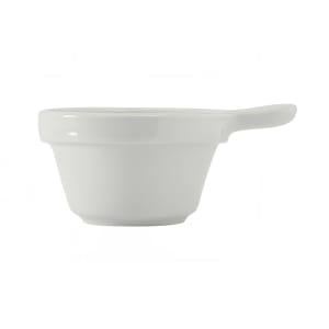 424-BPS100M 10 oz Round DuraTux®© Soup Cup w/ Handle - China, Porcelain White