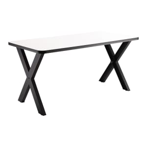 955-CLT3072D2WB Rectangular Dining Height Table w/ Whiteboard Top - 72"W x 30"D, Steel Base