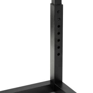 028-927207 73 1/4" Portable Sneeze Guard - Adjustable, Acrylic/Aluminum, Silver