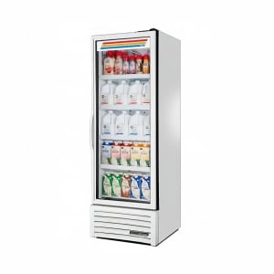 598-FLM27FTSL01WHT 27" One Section Display Freezer w/ Swing Door - Bottom Mount Compressor, White, 115v