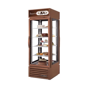 598-G4SM23PTHCTSL01B 28" Full Service Bakery Case w/ Straight Glass - (5) Levels, Black, 115v