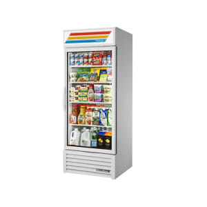 598-GDM26 30" GDM Series One Section Glass Door Merchandiser - (1) Right Hinge Door, White, 115v
