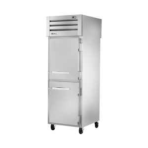 598-STA1RPT2HS1G 27 1/2" One Section Pass Thru Refrigerator, (1) Glass Door, (2) Solid Doors...