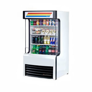 598-TAC14GS 30" Vertical Open Air Cooler w/ (4) Levels, White & Black, 115v