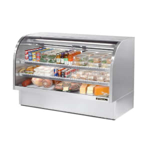 598-TCGG72S 72-1/4" Full Service Deli Case w/ Curved Glass - (3) Levels, 115v