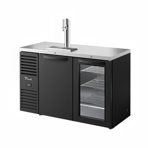 598-TDR52RISZ1LBSG1 52" Kegerator Beer Dispenser w/ (1) Keg Capacity - (1) Column, Black, 115v