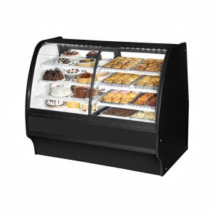 598-TGMDZ59SCSCBW 59 1/4" Full Service Dual Zone Bakery Case w/ Curved Glass - (4) Levels, 115v