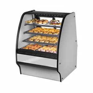 598-TGMDC36SCSCSS 36 1/4" Full Service Dry Bakery Case w/ Curved Glass - (4) Levels, 115v