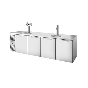 598-TDR108RISZ1LSSSS 108" Kegerator Beer Dispenser w/ (4) Keg Capacity - (2) Column, Stainless, 115v