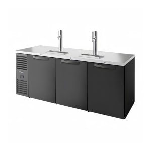 598-TDR84PTSZ1LBSSSS 84" Kegerator Pass-Thru Beer Dispenser w/ (3) Keg Capacity - (2) Column, , 115v