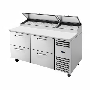 598-TPPAT67D4HCSPEC3 67" Spec Series® Pizza Prep Table w/ Refrigerated Base, 115v