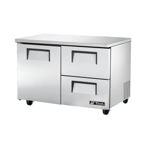 True TUC-48D-2-HC 48&quot; W Undercounter Refrigerator w/ (2) Sections, (2) Drawers &amp; (1) Door, 115v
