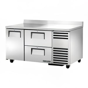 598-TWT6032D2 60" Worktop Refrigerator w/ (2) Sections &(2) Drawers, 115v