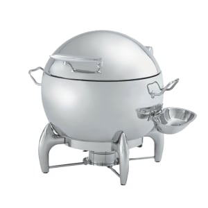 002-T3633 Round Chafer  w/ Hinged Lid & Chafing Fuel Heat