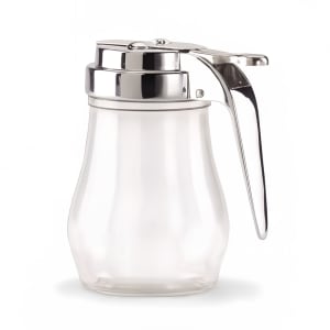 175-1206 7 oz Dripcut® Teardrop Dripcut Server - Polycarbonate, Chrome Top